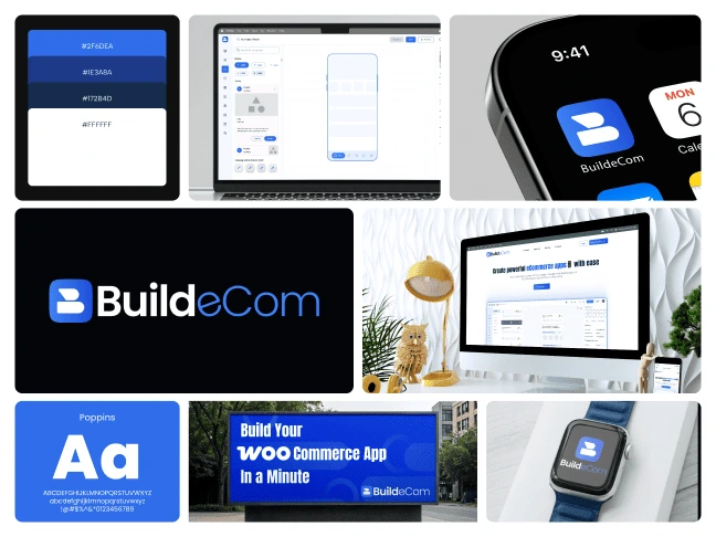 BuildeCom brand elements and interface directions